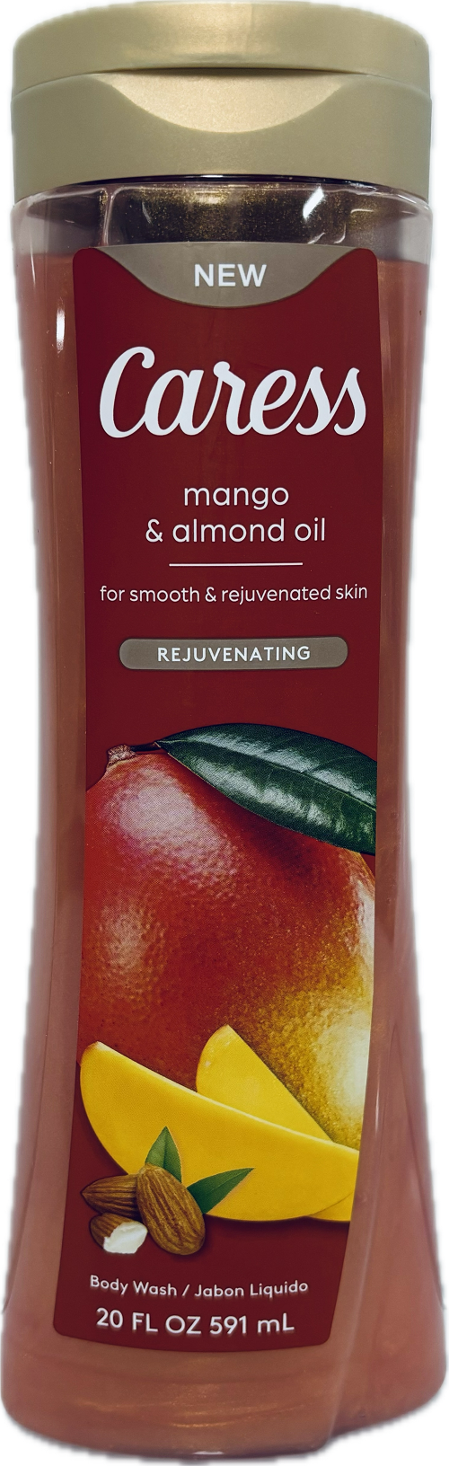 CARESS BODY WASH 20oz.REJUVENATING MANGO&ALMOND OIL