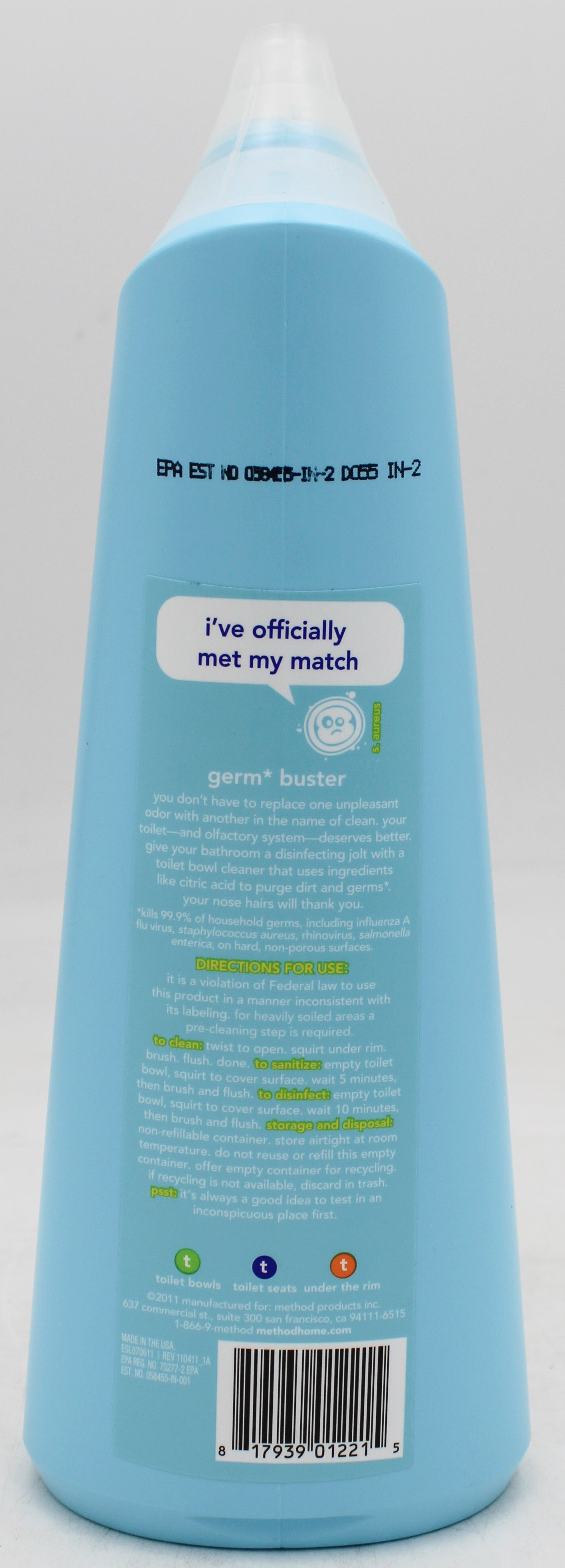 SP METHOD ANTIBAC TOILET CLEANER 24oz SPEARMINT