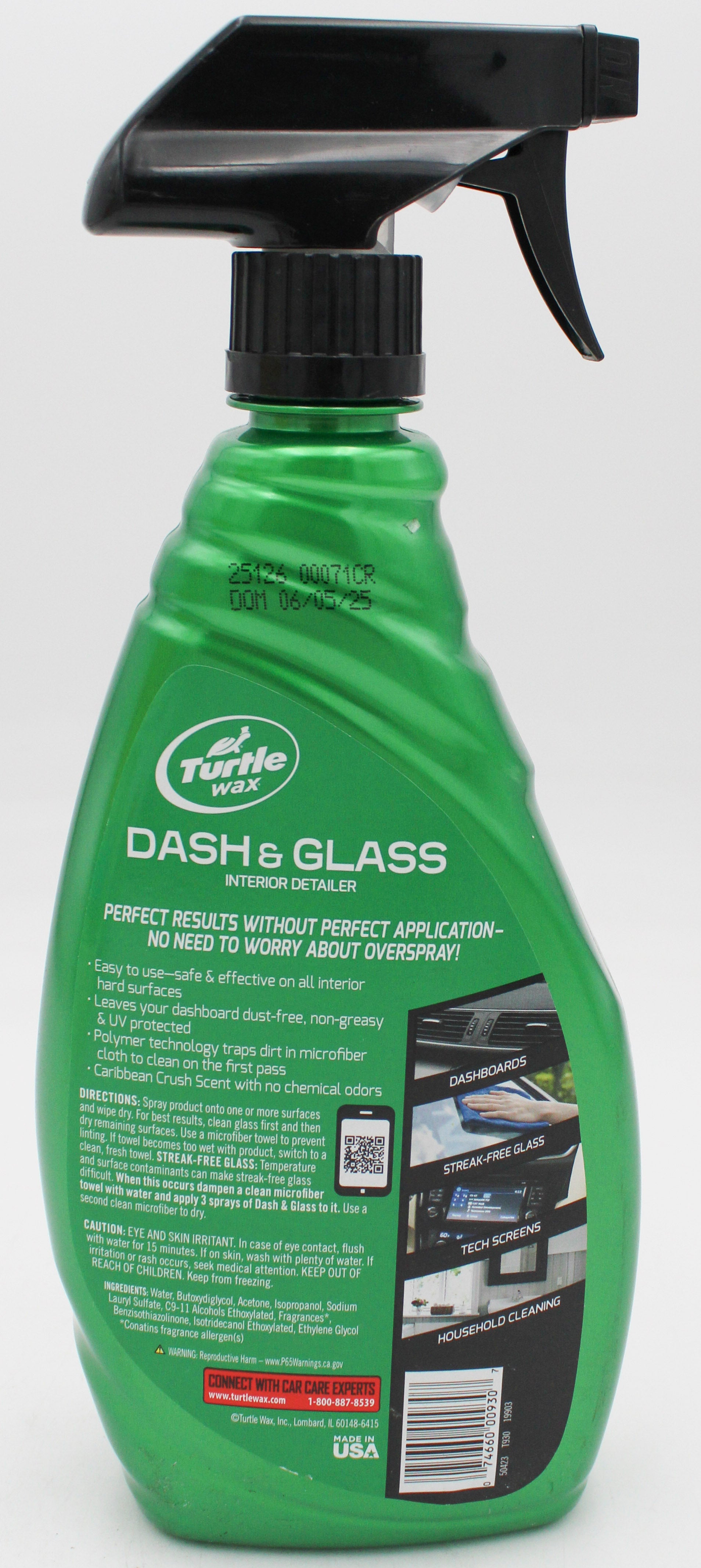 SP TURTLE WAX FRESH DASH & GLASS 23oz CARIBBEAN CRUSH SCENT