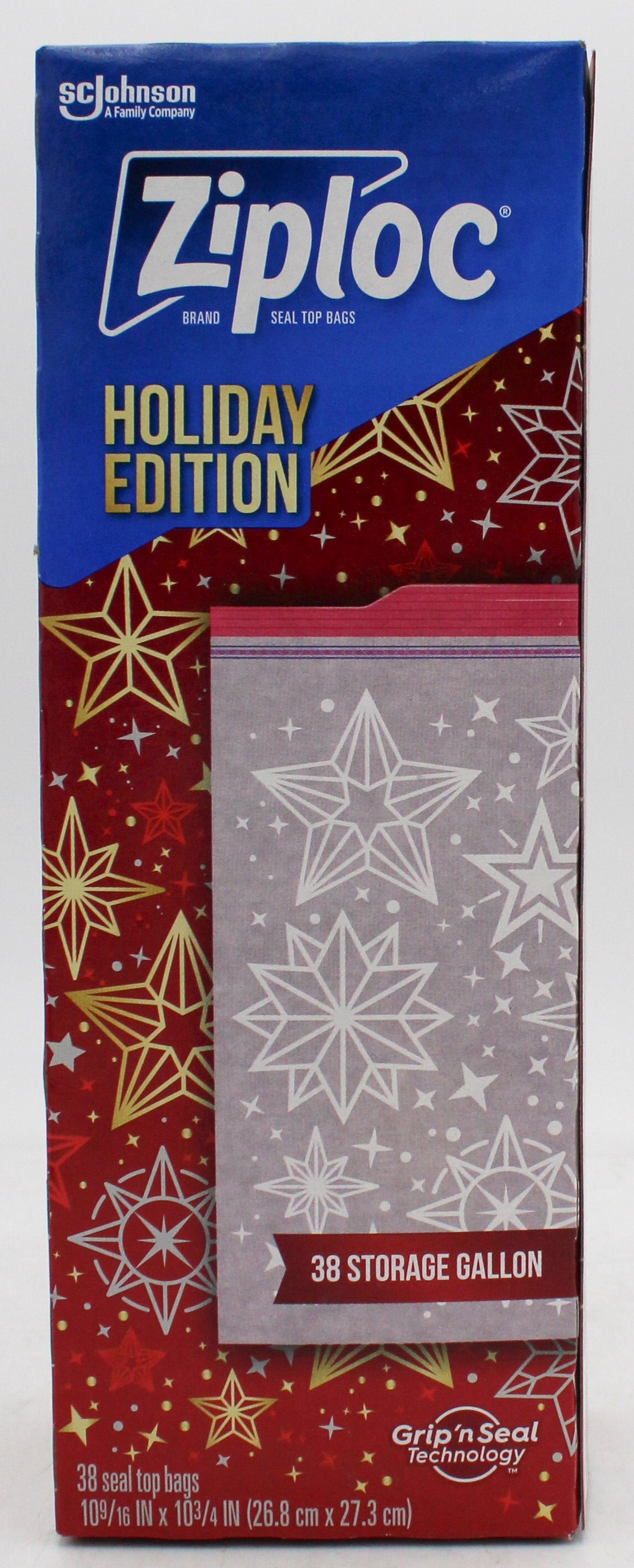 SP ZIPLOC BAG 38ct HOLIDAY STORAGE GALLON