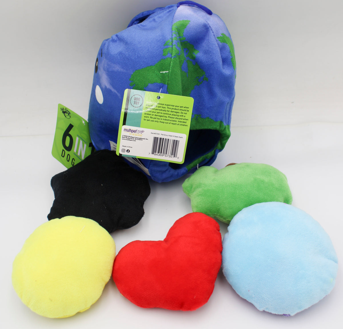 PET ENVY 6 IN 1 HIDE 'n SEEK EARTH DOG TOY