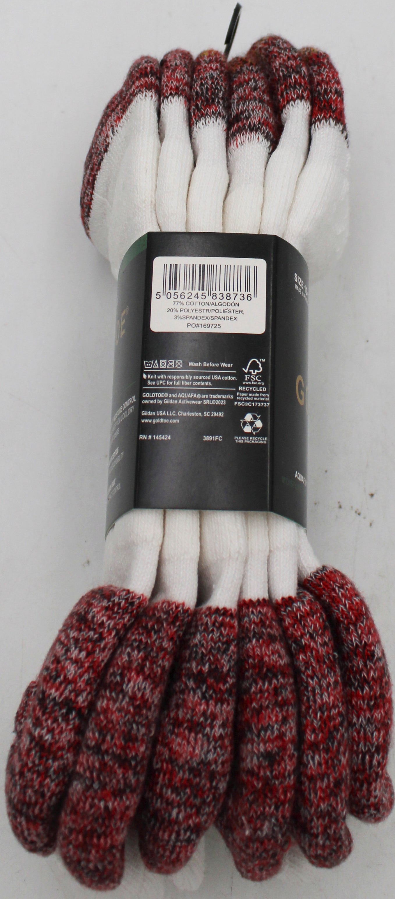 GOLDTOE 3PK MENS LOWCUT SOCKS WHITE HT SZ 10-13 NI