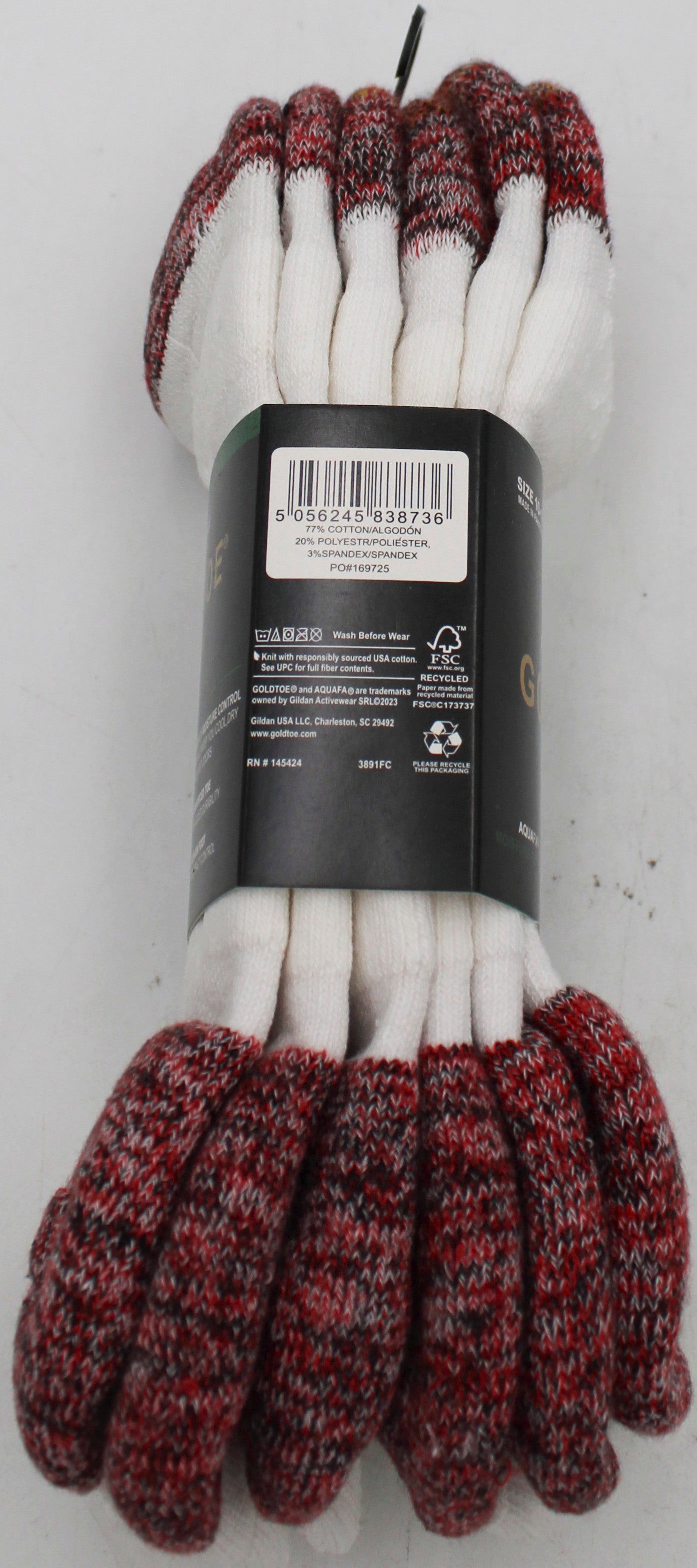 GOLDTOE 3PK MENS LOWCUT SOCKS WHITE HT SZ 10-13 NI