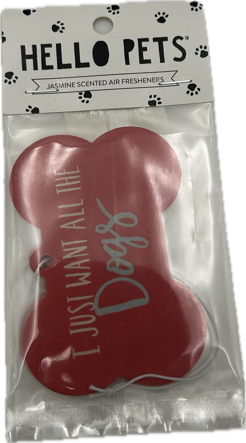 DOG BONE CAR AIR FRESHENER 2pc