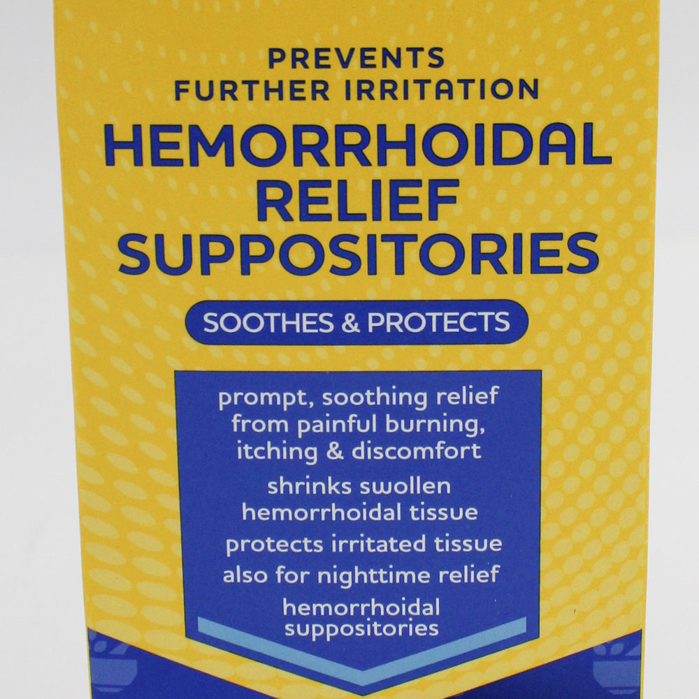 RITE AID HEMORRHOIDAL RELIEF SUPPOSITORIES 24ct EXP 2/28/2027 COMPARES TO Preparation H