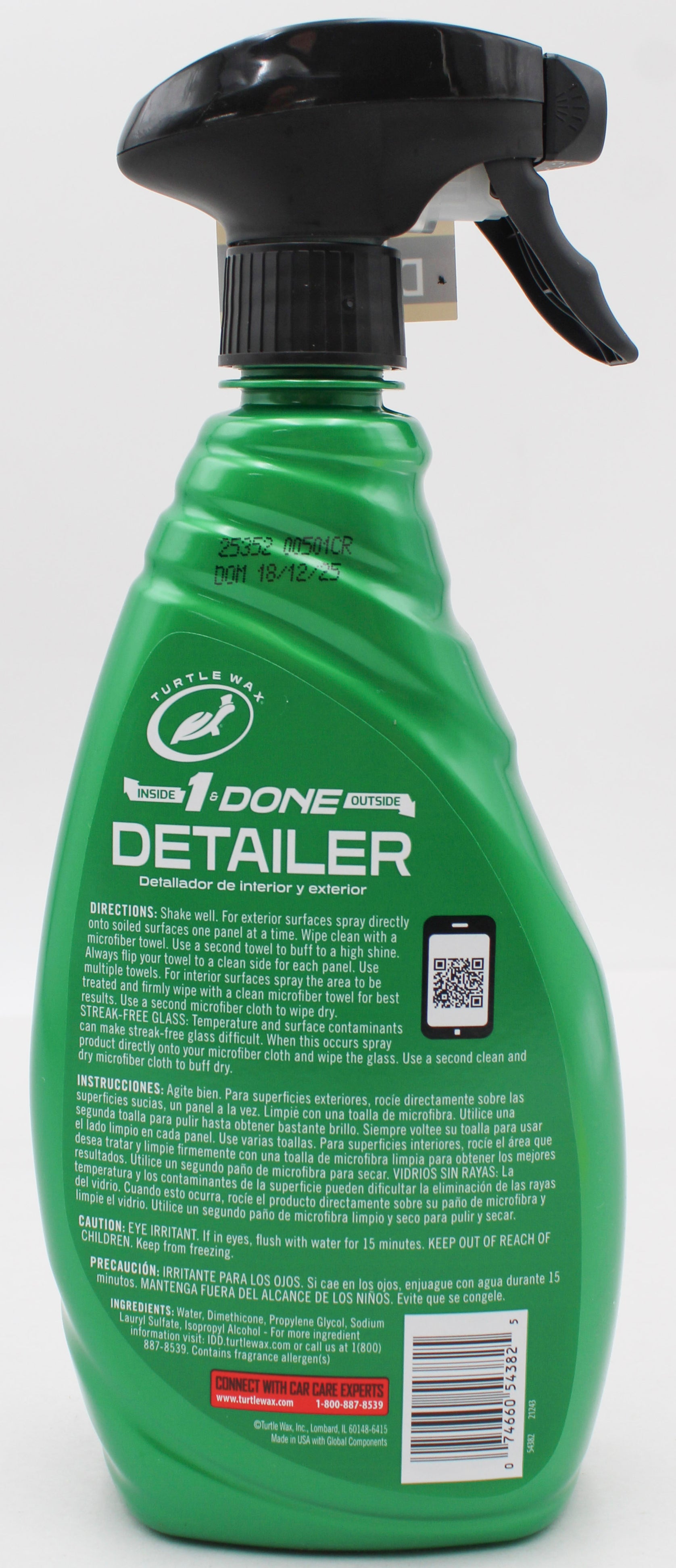 SP TURTLE WAX INSIDE & OUTSIDE CERAMIC DETAILER 26oz