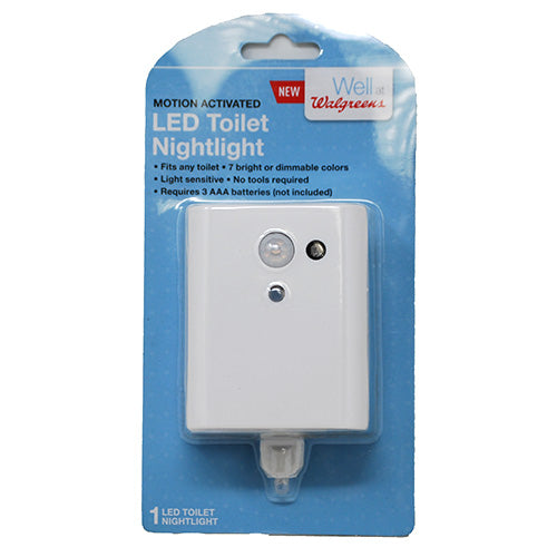 WALGREENS LED TOILET NIGHTLIGHT-MOTION ACTIVATED