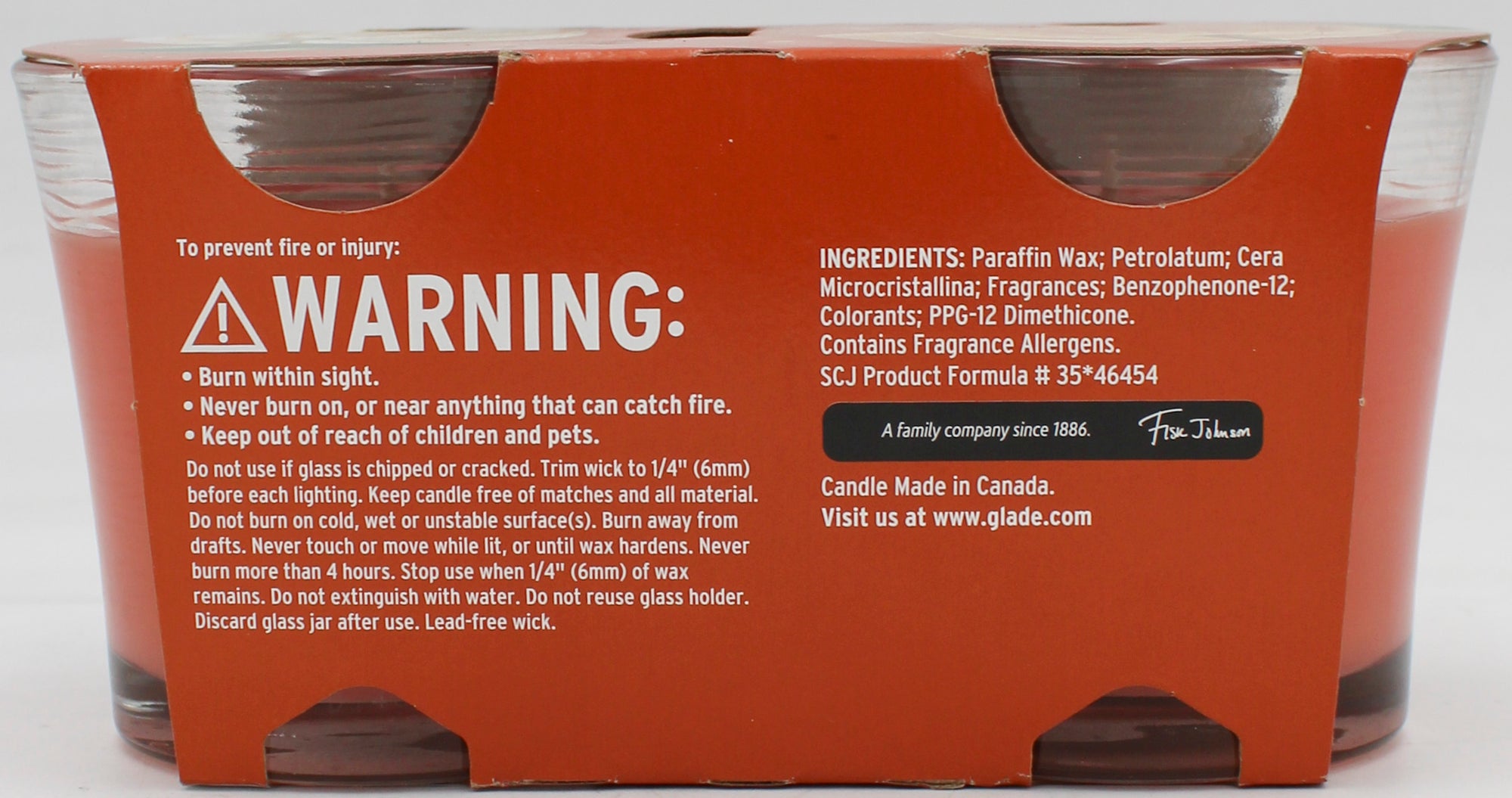 SP GLADE 2 IN 1 CANDLE 2ct 4.08oz PUMPKIN & GINGER