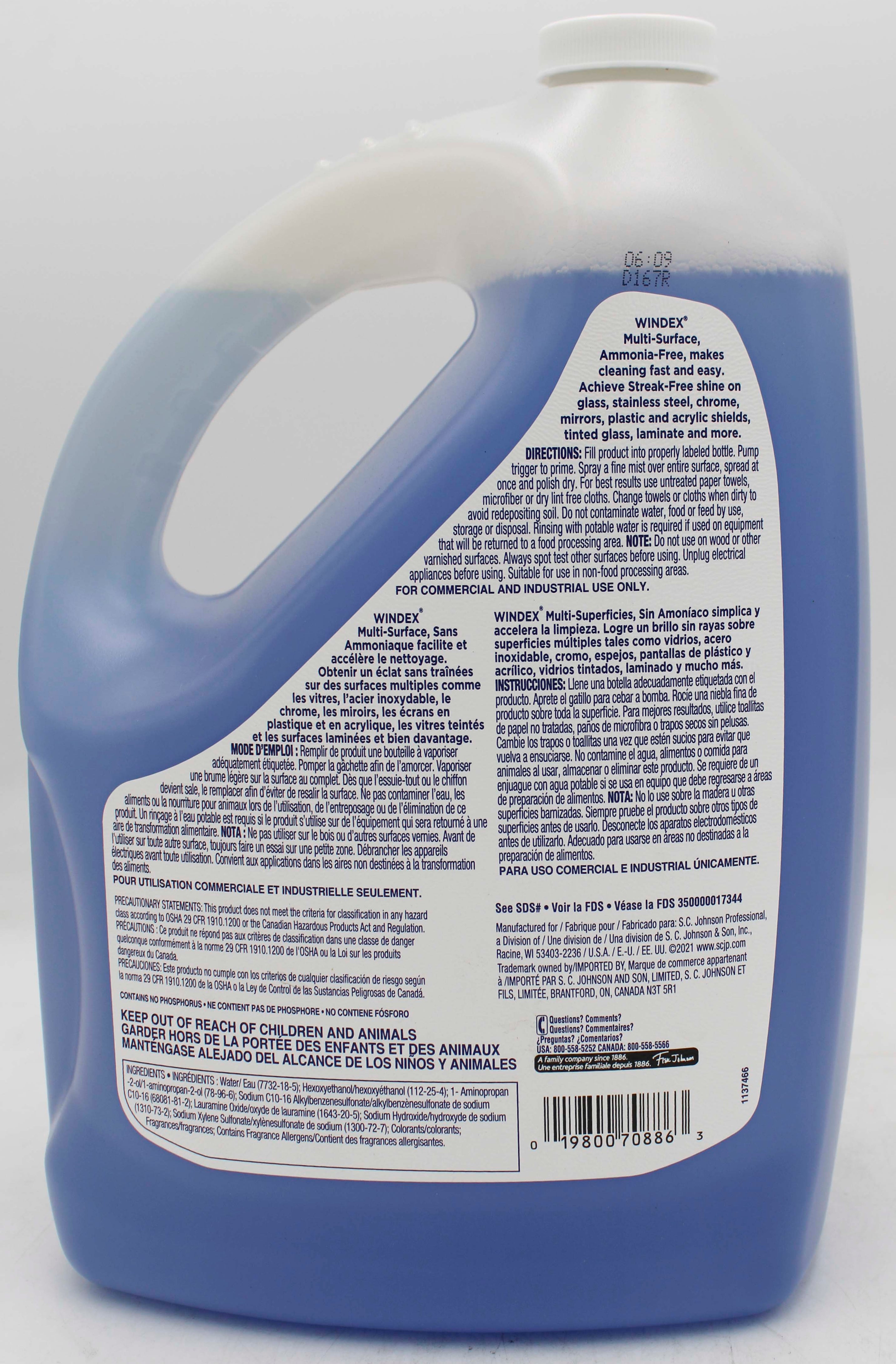 SP WINDEX MULTI-SURFACE AMMONIA FREE 128oz