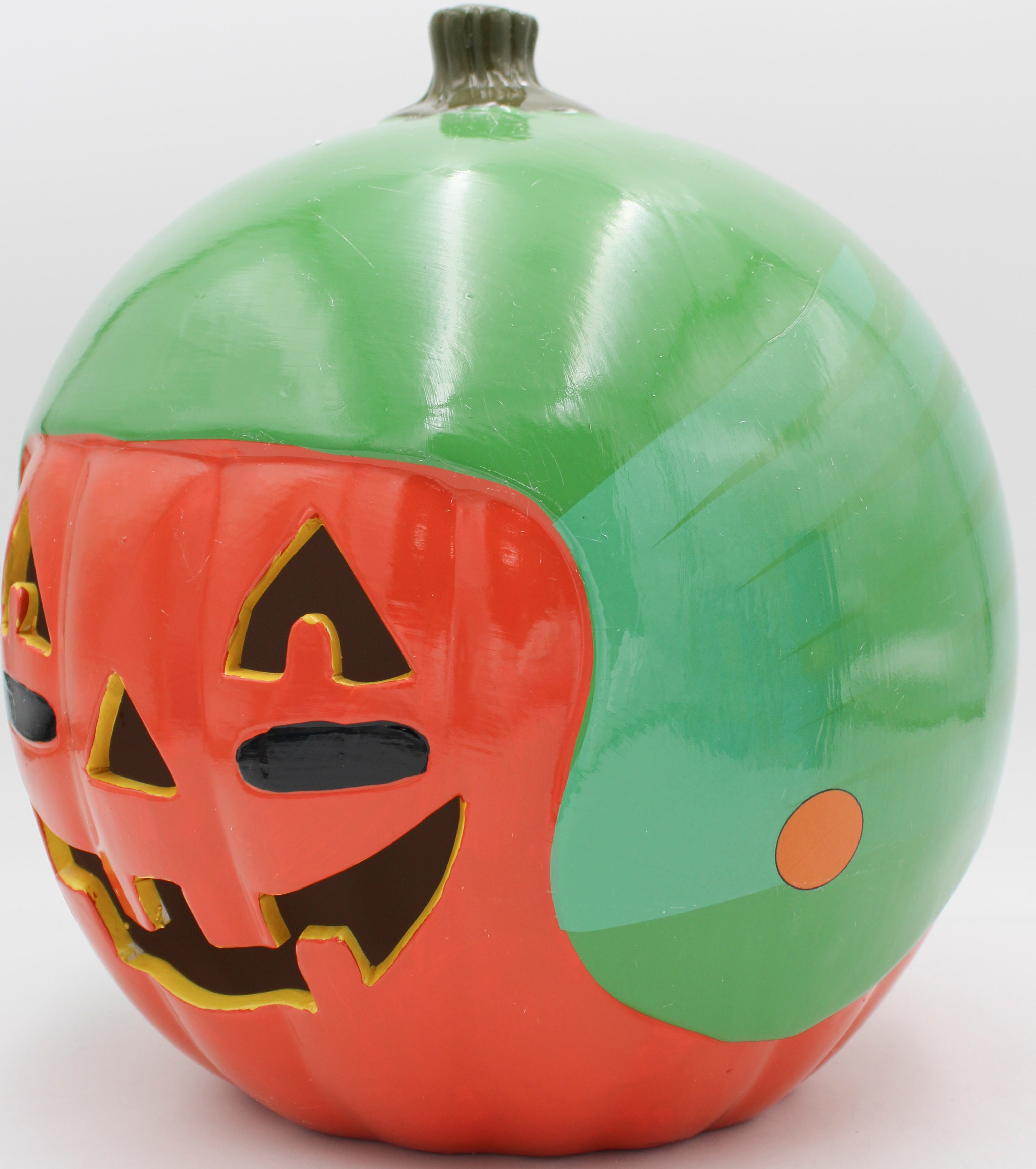 OREGON DUCKS CERAMIC PUMPKIN HELMET 10"