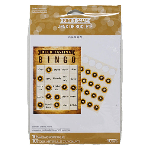 CHEERS & BEERS BINGO GAME 10CT