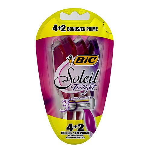 BIC SOLEIL TWLGHT SHAVER 4CT+2BONUS