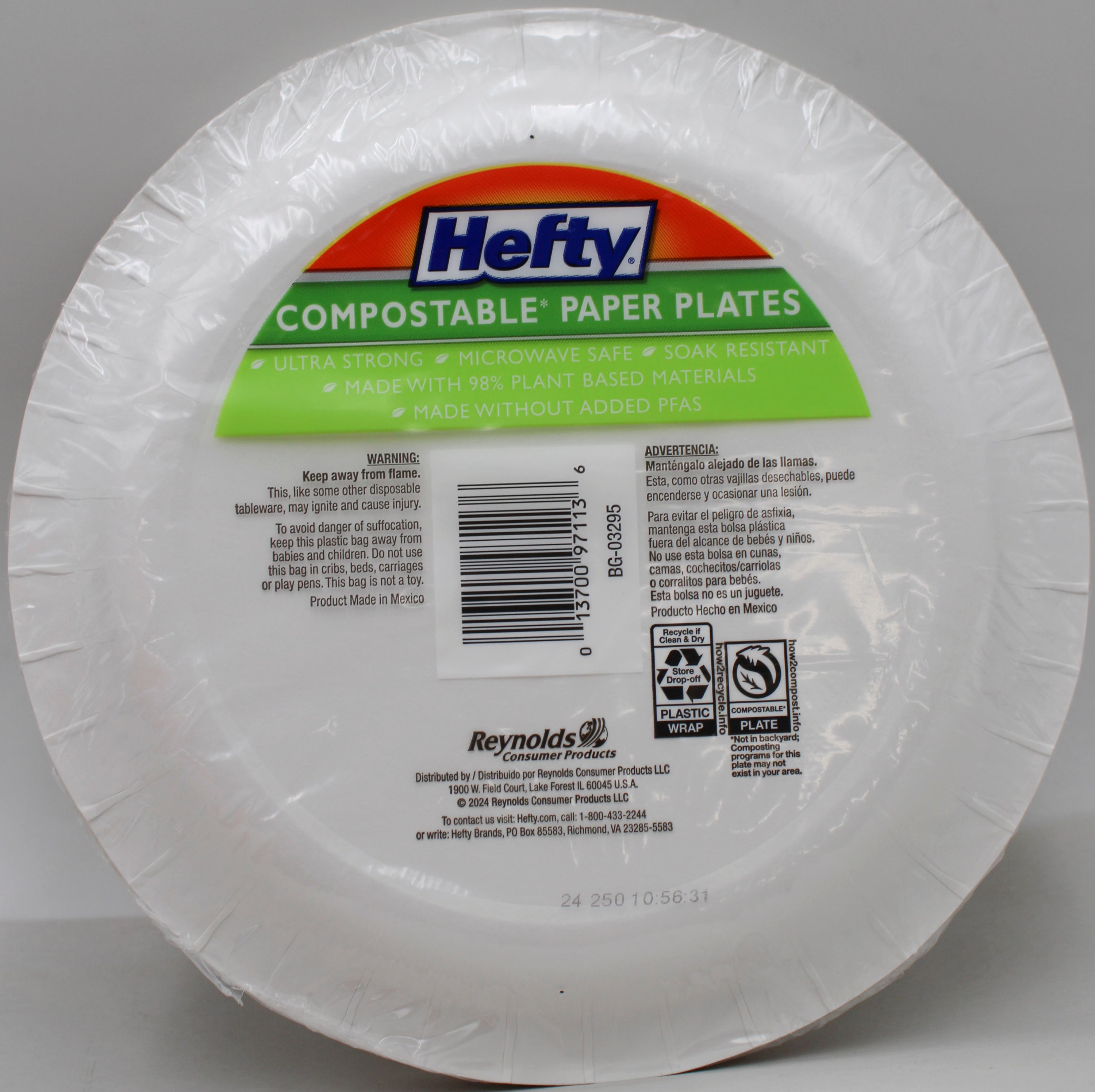HEFTY 20CT PLATES - 8.6'' STRAWVBERRY PRINT NI