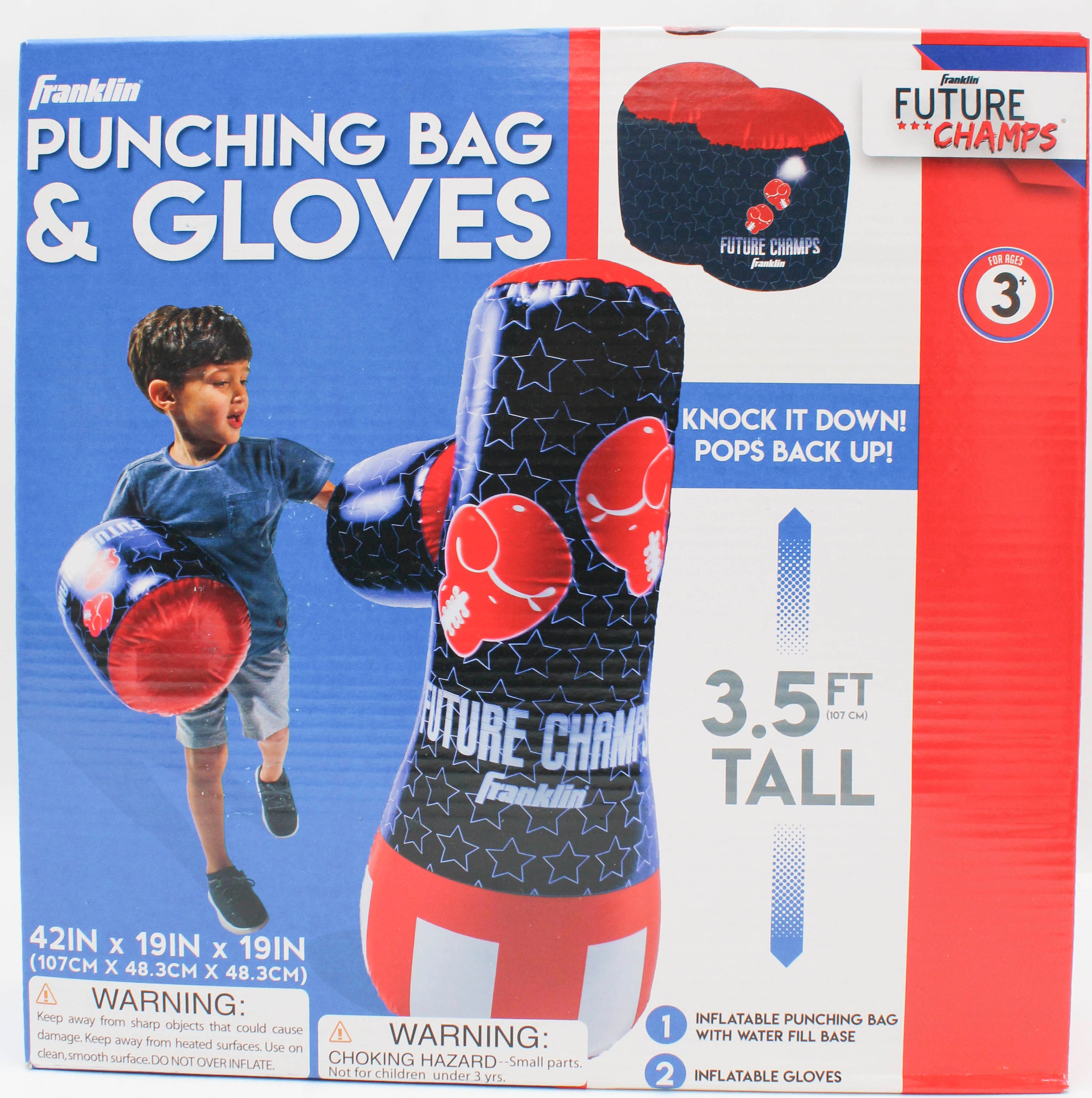 FRANKLIN FUTURE CHAMPS INFLATABLE BOXING BAG & BOPPERS
