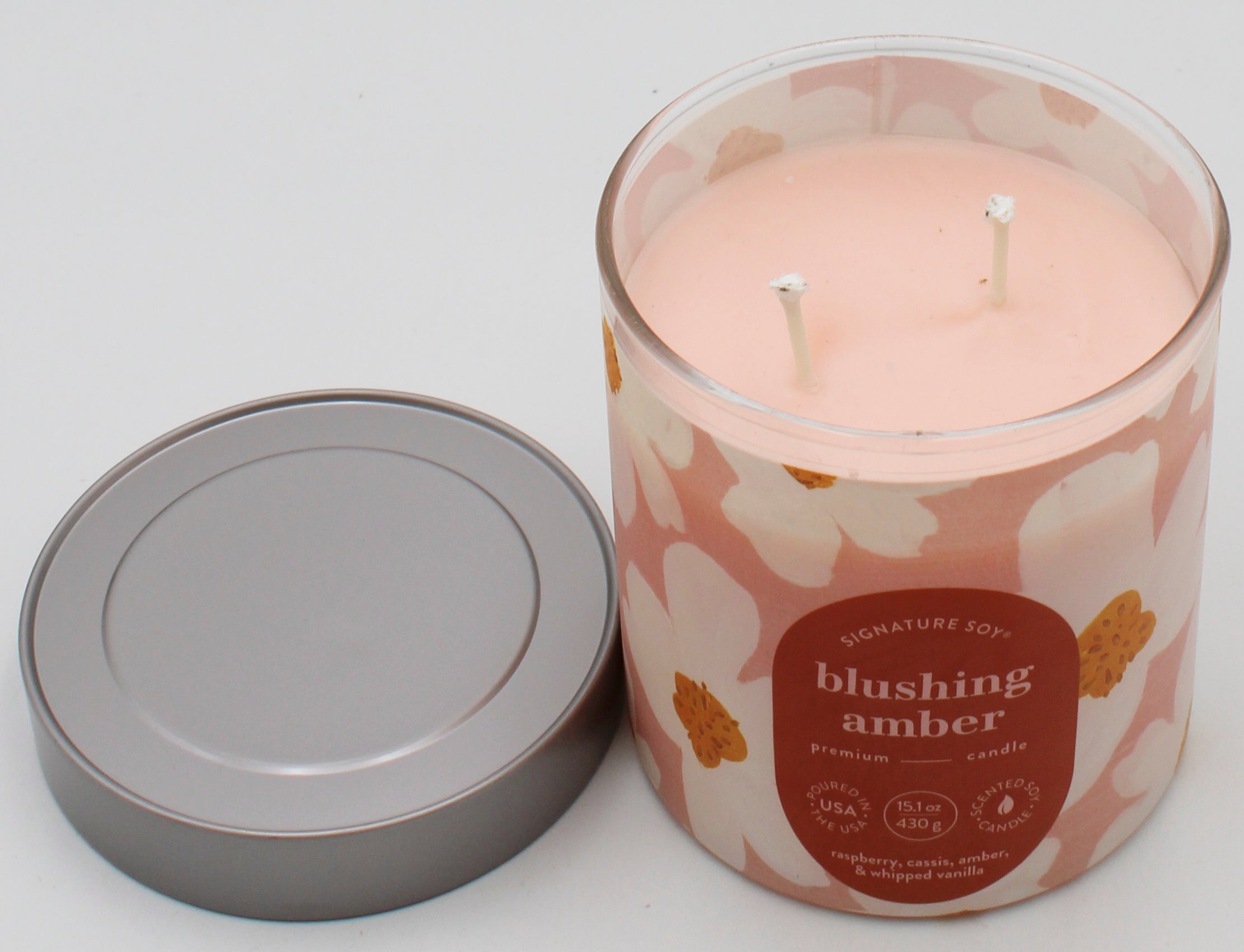 SIGNATURE SOY JAR CANDLE BLUSHING AMBER 15.1oz