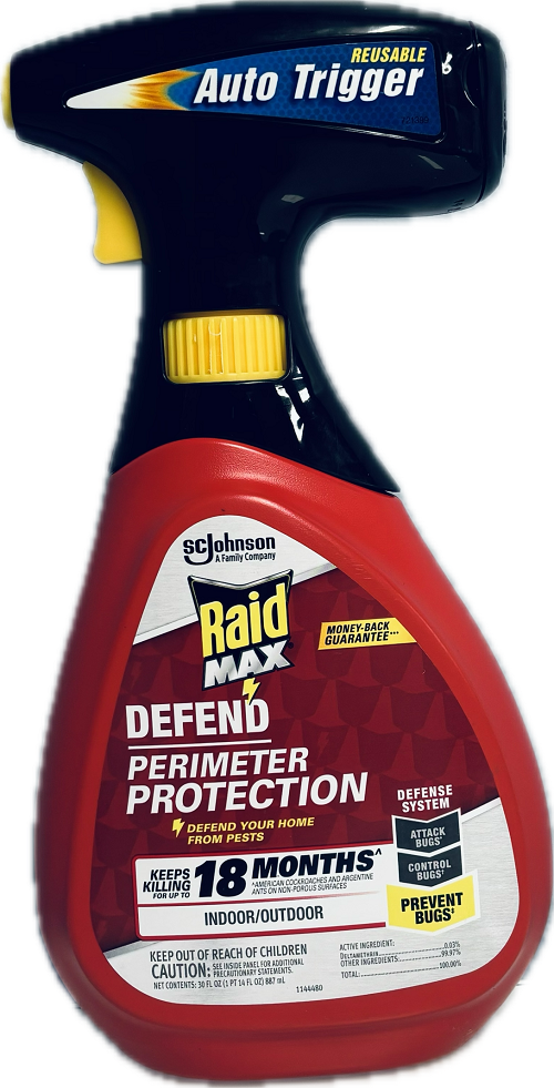 RAID MAX DEFEND PERIMETER PROTECTION 30oz REUSABLE AUTO TRIGGER