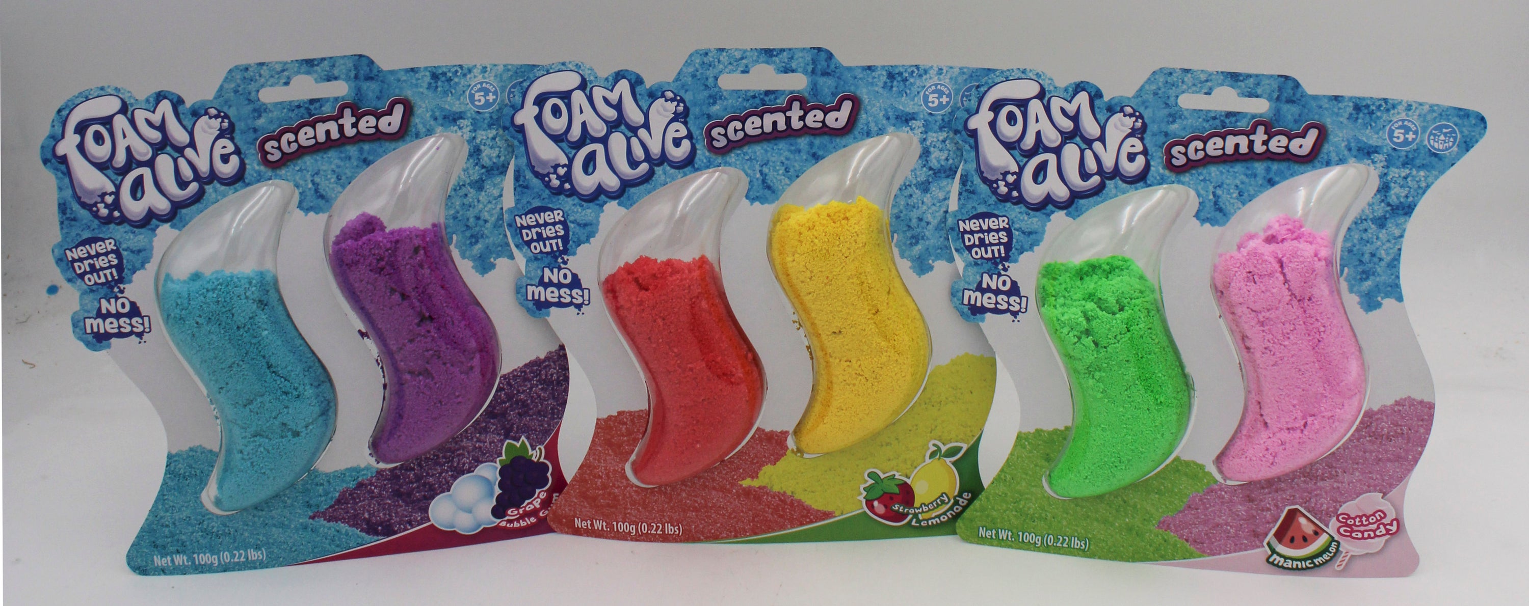 FOAM ALIVE DOUBLE BLISTER 0.22lbs ASSORTED SCENTED NI