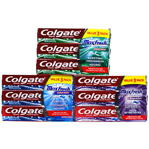 Colgate Toothpaste 6oz Assorted 3-Pack (7/22)
