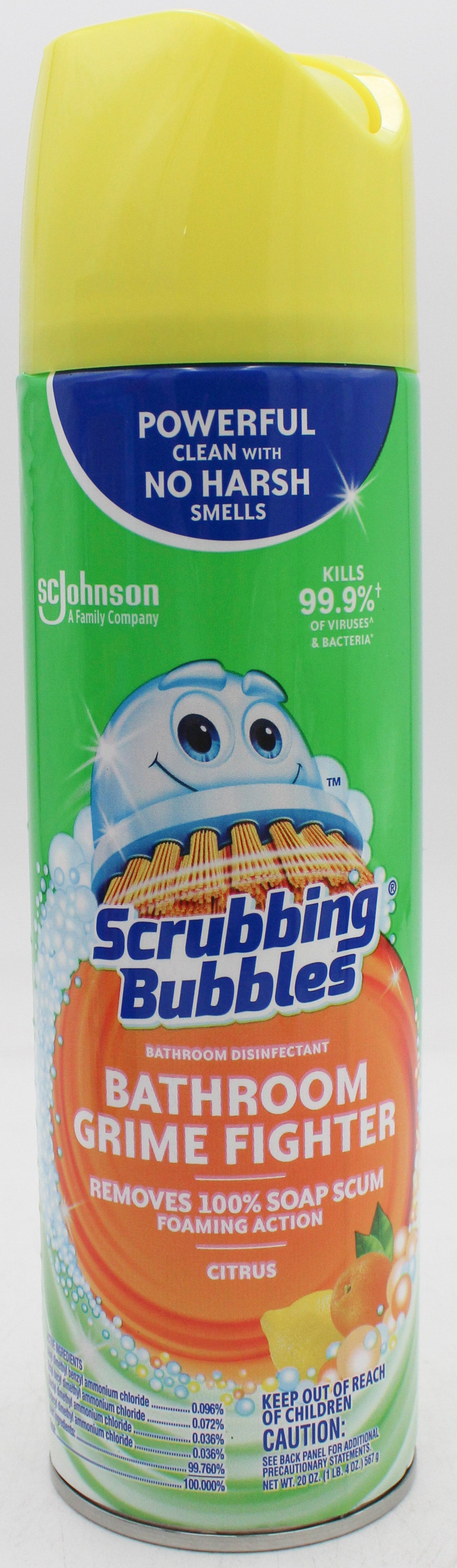 SP SCRUBBING BUBBLES BATHROOM CLEANER AEROSOL 20oz CITRUS