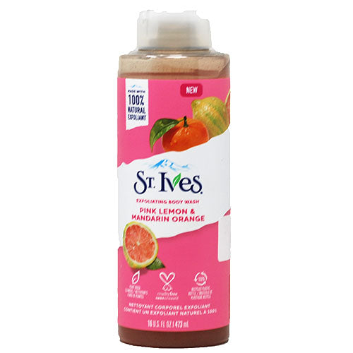 ST.IVES BODY WASH 16oz-PINK LEMON