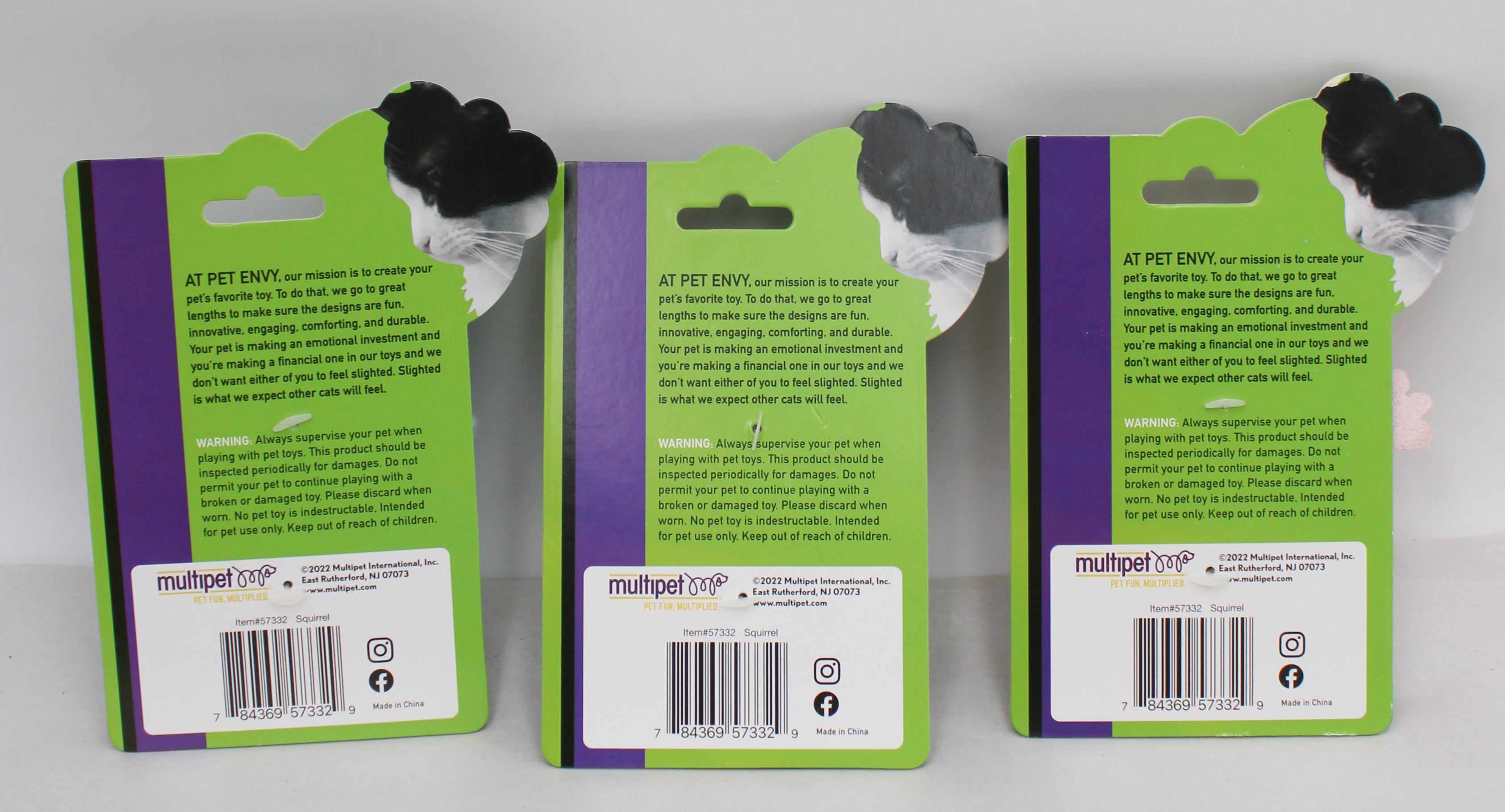 MULTIPET PET ENVY CAT TOY - 3.5"