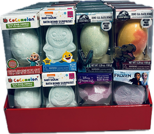 JUMBO SURPRISE BATH BOMB 48CT 5.29oz ASSORTED DISPLAY