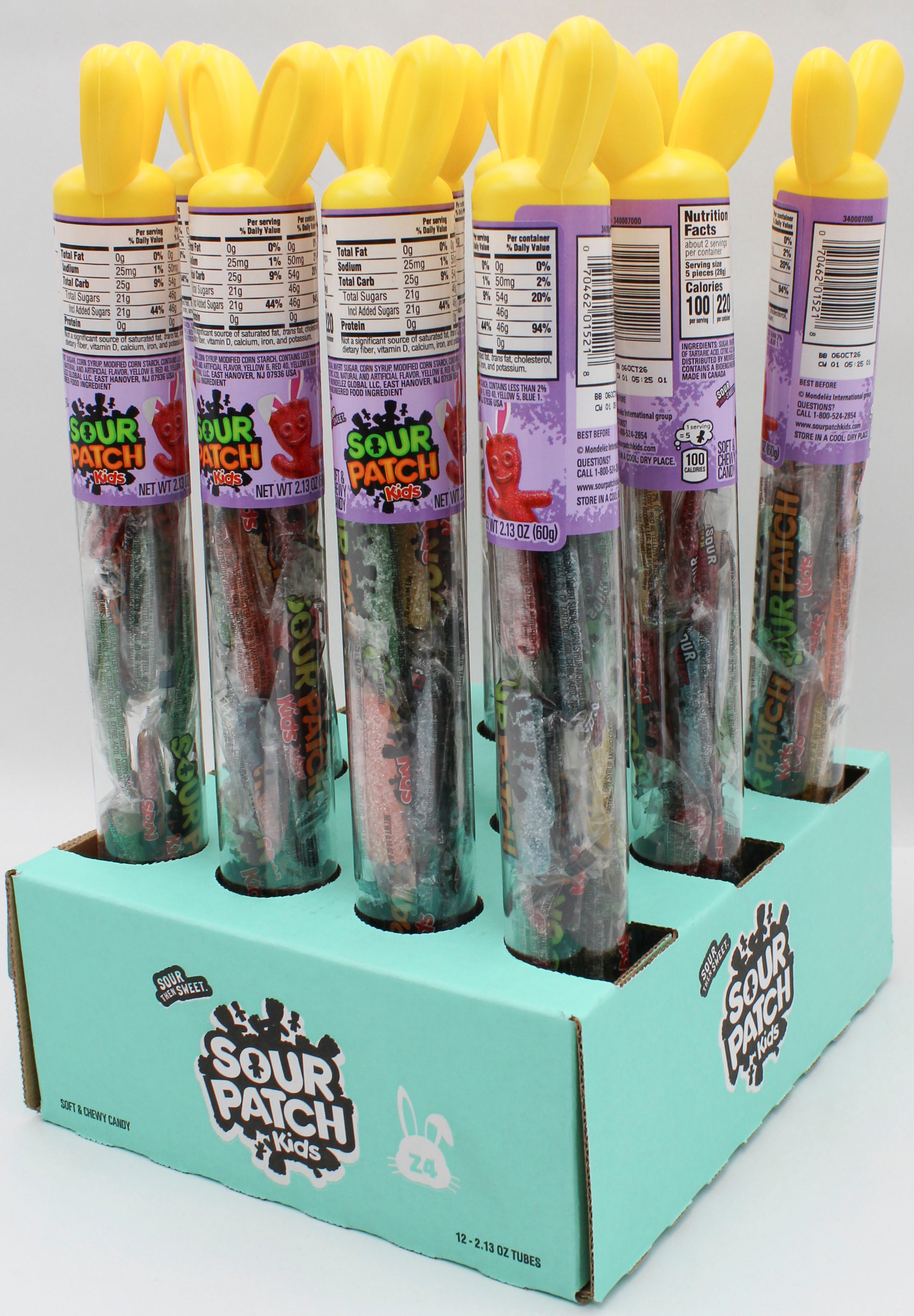 SOUR PATCH KIDS FILLED CANES SOFT AND CHEWY 2.13 Oz BB 10/05/26
