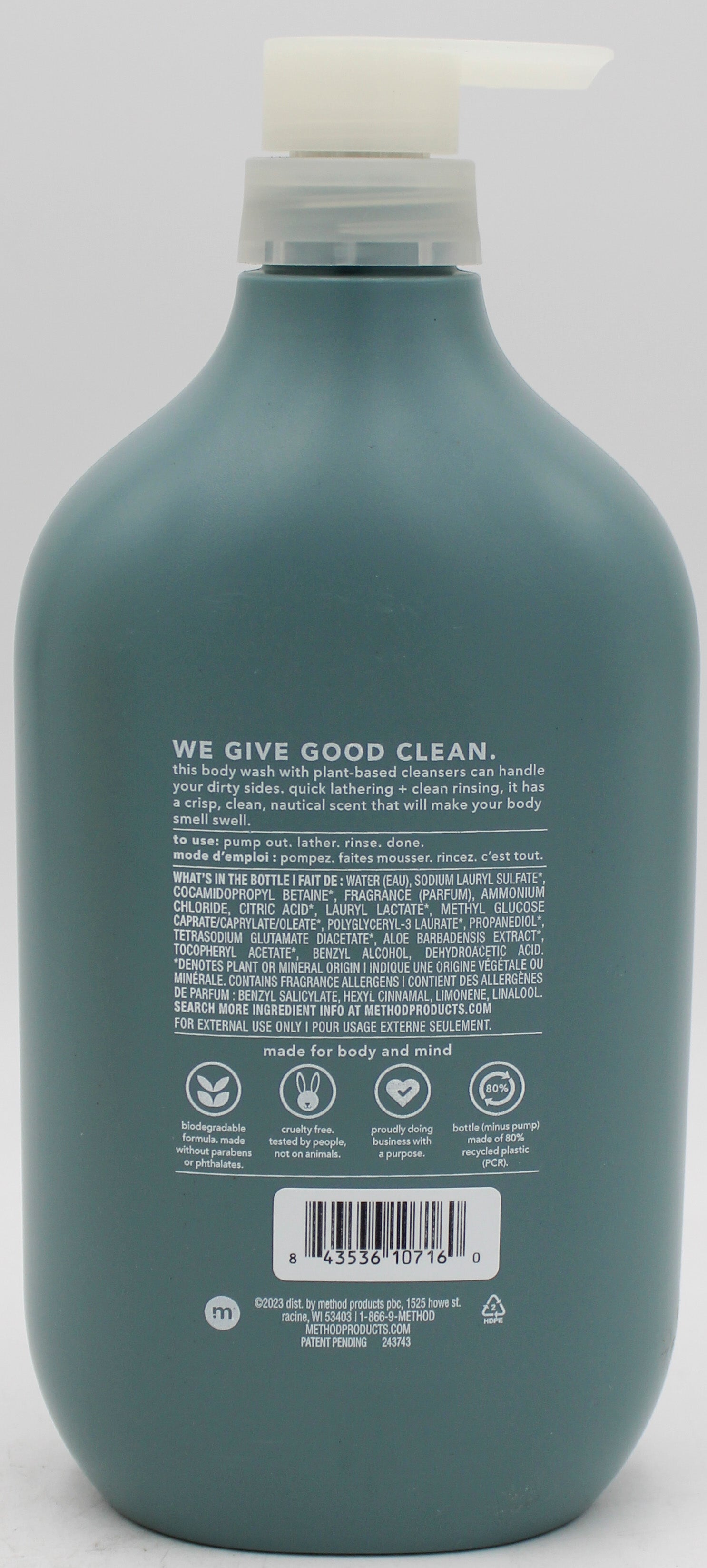 SP METHOD MEN BODY WASH SEA + SURF 28oz