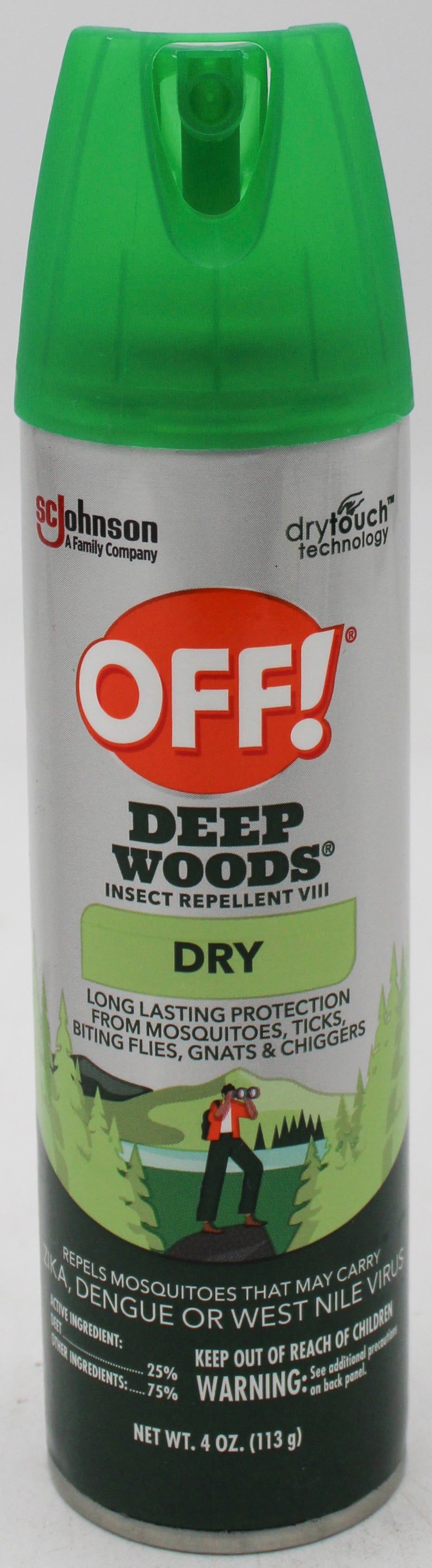 SP OFF DEEP WOODS INSECT REPELLENT AEROSOL 4OZ