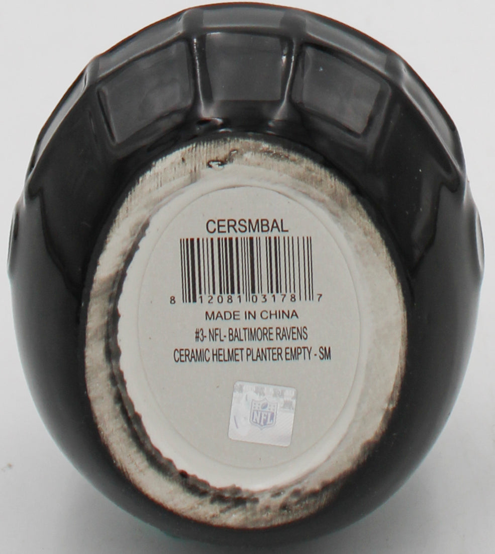 NFL BALTIMORE RAVENS SMALL CERAMIC HELMET