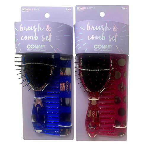 CONAIR BRUSH/COMB SET 2PC-ASST/NI