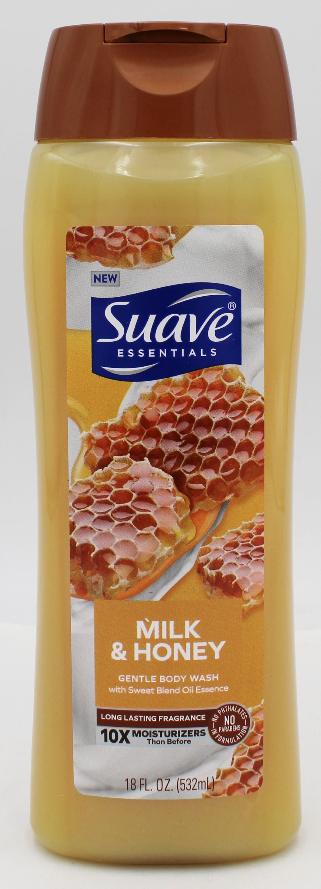 SUAVE BODY WASH MILK & HONEY 18oz