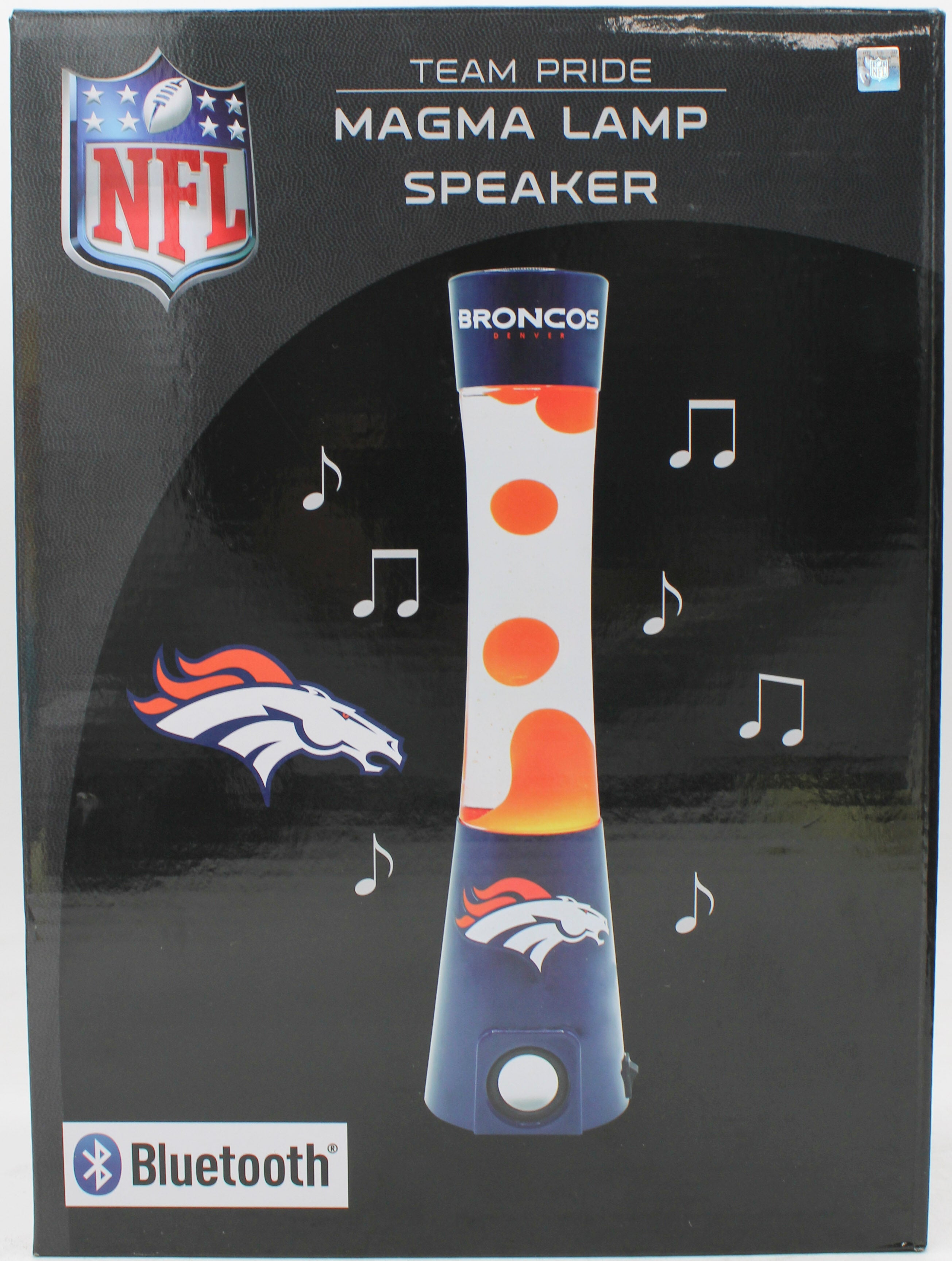 NFL DENVER BRONCOS LAVA LAMP SPEAKER 16.5"