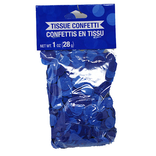CONFETTI TISSUE-COBALT-1oz