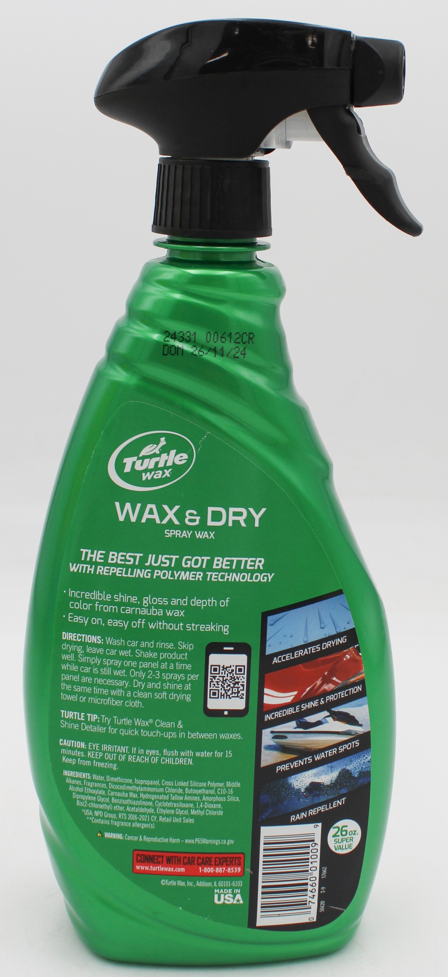 SP TURTLE WAX 26oz WAX & DRY
