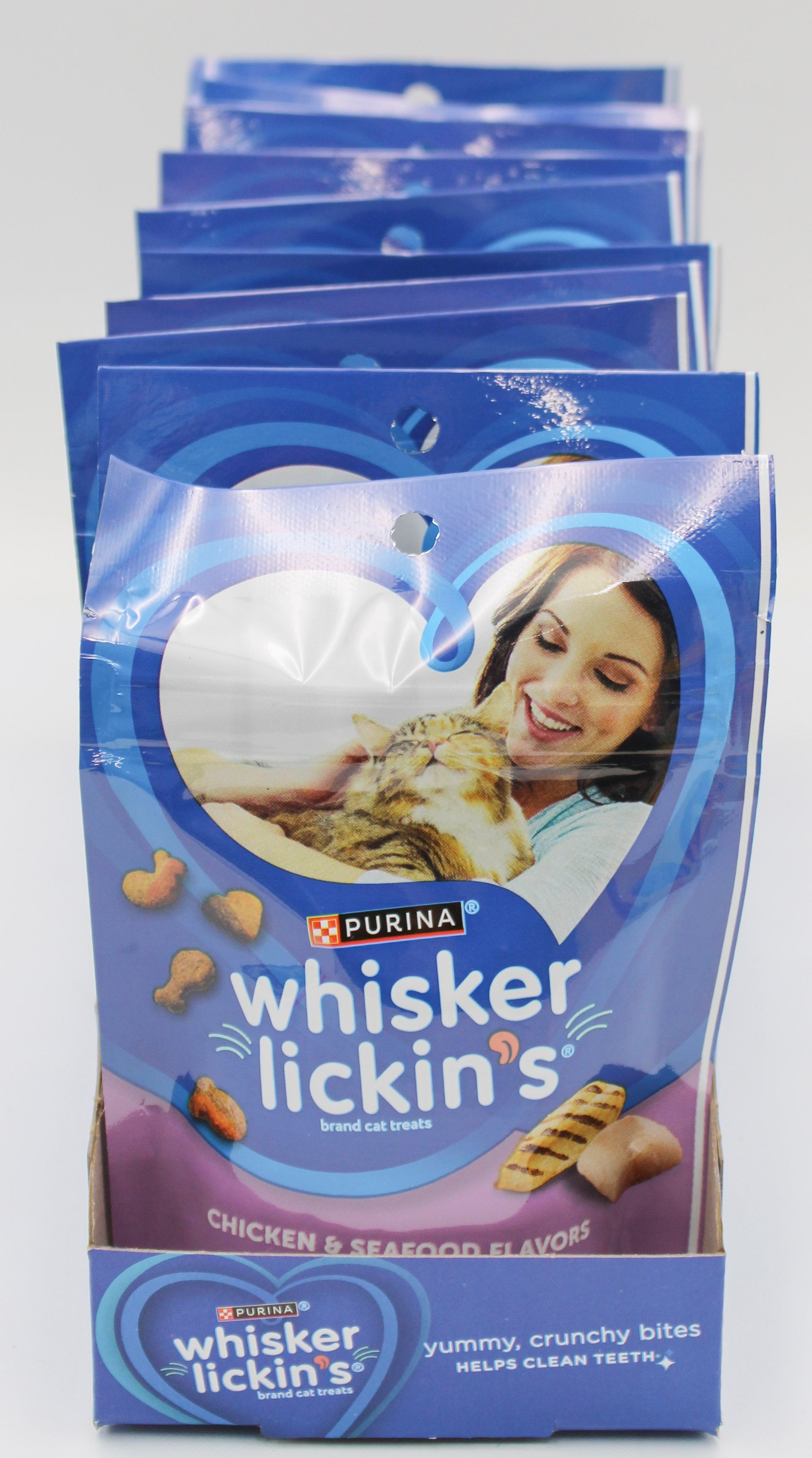 PURINA WHISKER LICKIN CHICKEN & SEAFOOD CAT TREATS 1.7oz. BB 6/30/27NI