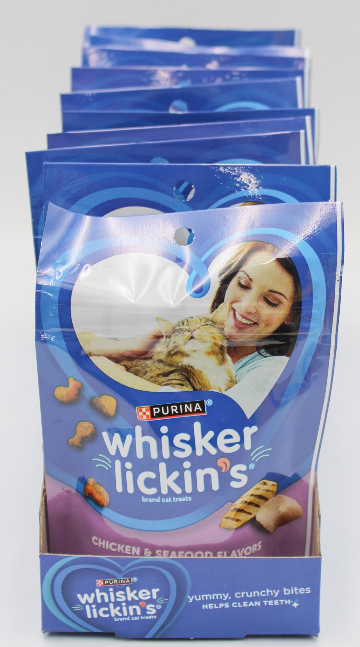 PURINA WHISKER LICKIN CHICKEN & SEAFOOD CAT TREATS 1.7oz. BB 6/30/27NI