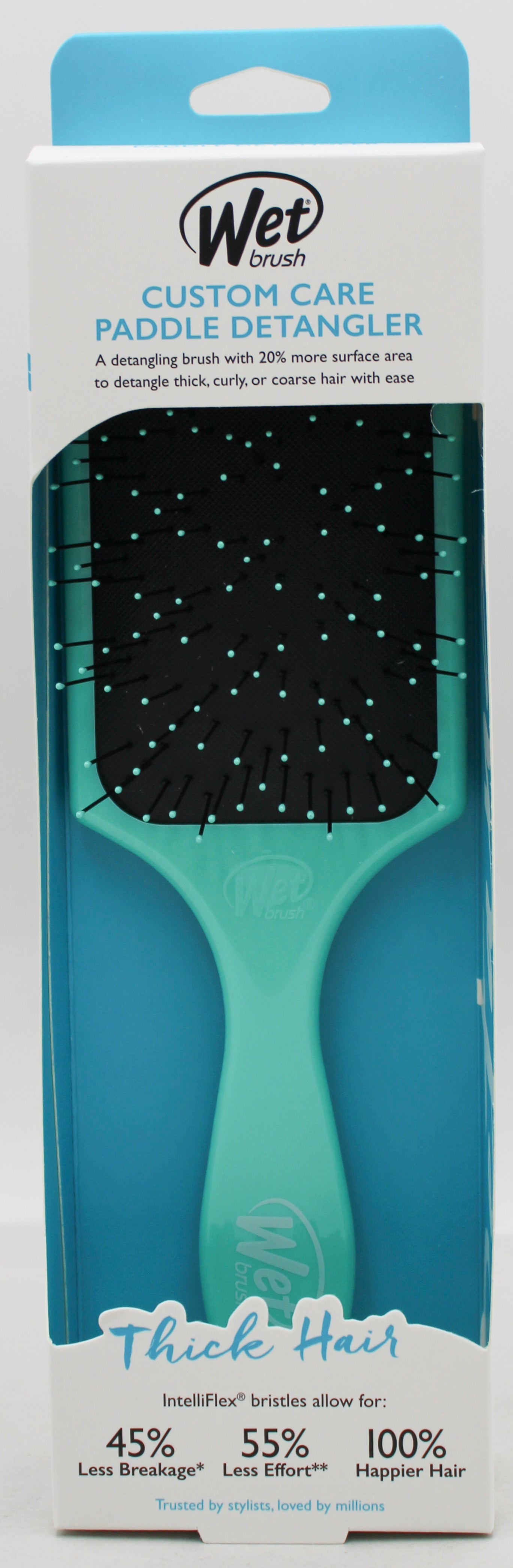 WET BRUSH THICK HAIR PADDLE DETANGLER TEAL NI