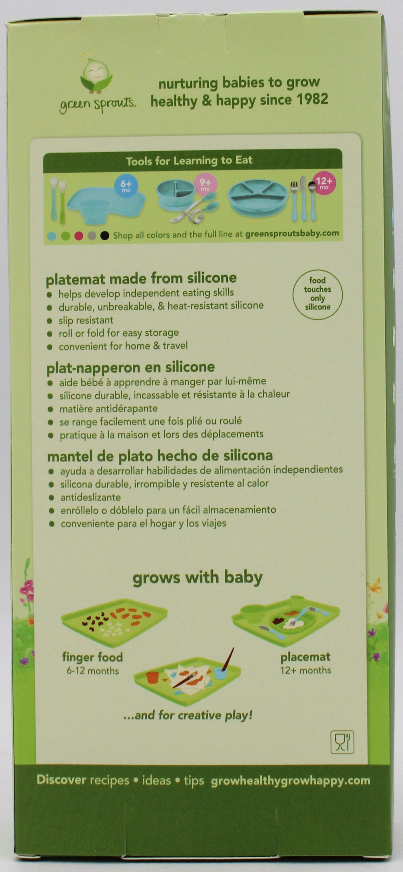 O2COOL FINGER FOOD PLACEMAT - AQUA -6MO+ NI