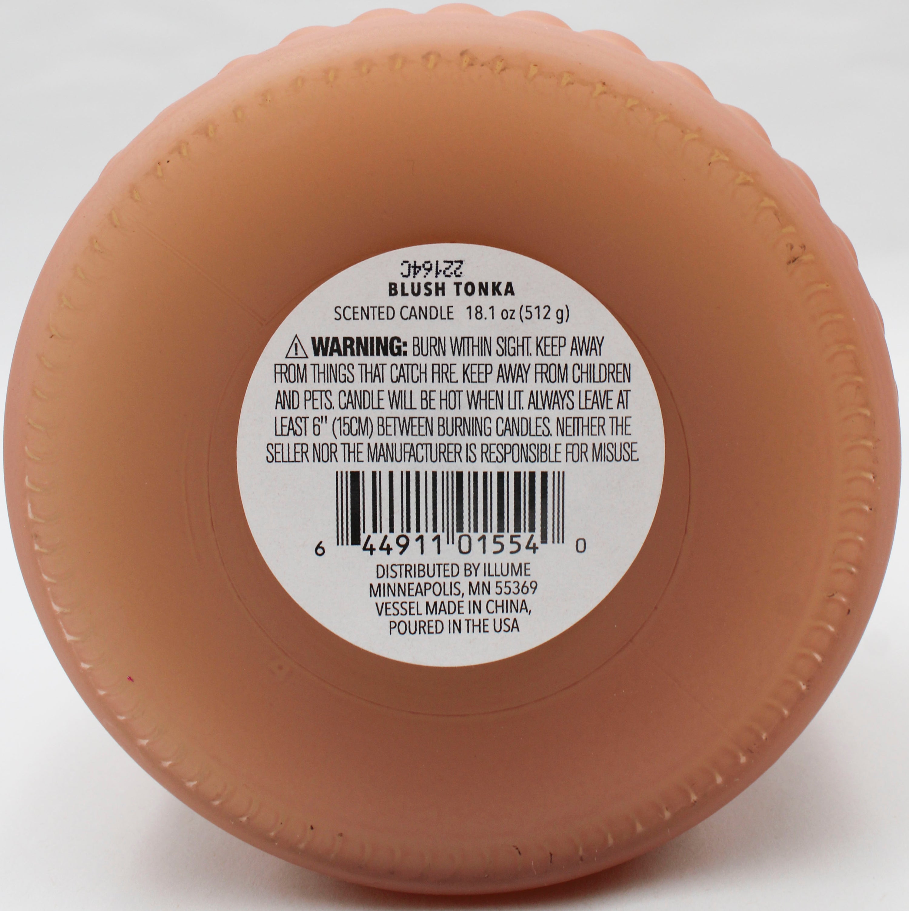 LARGE JAR CANDLE BLUSH TONKA 18.1oz