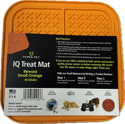 IQ TREAT MAT REWARD SMALL ORANGE