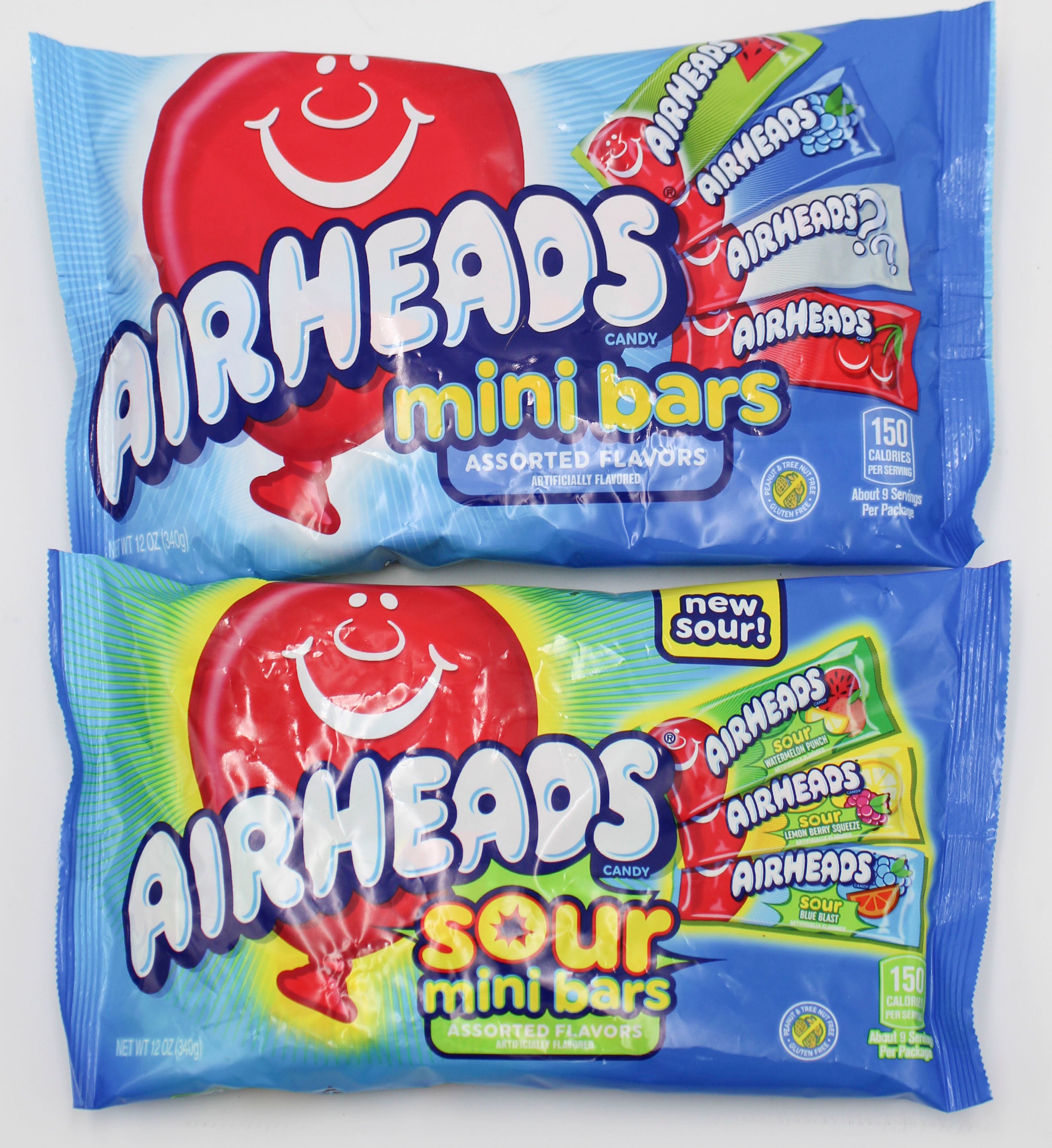 AIRHEADS FRUIT/SOUR LAYDOWN BAGS 12oz FLOOR DISPLAY BB 1/31/27 NI