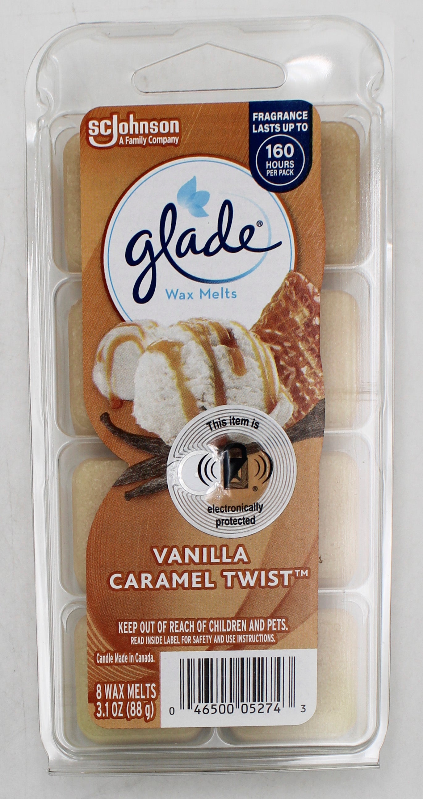 GLADE WAX MELTS VANILLA CARAMEL TWIST 3.1oz US