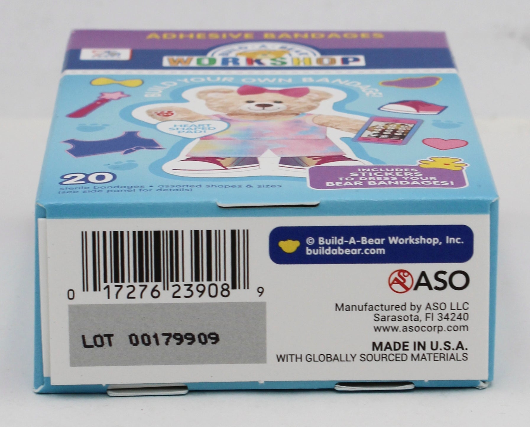 BUILD-A-BEAR 20ct ADHESIVE BANDAGES W/42 BONUS STICKERS