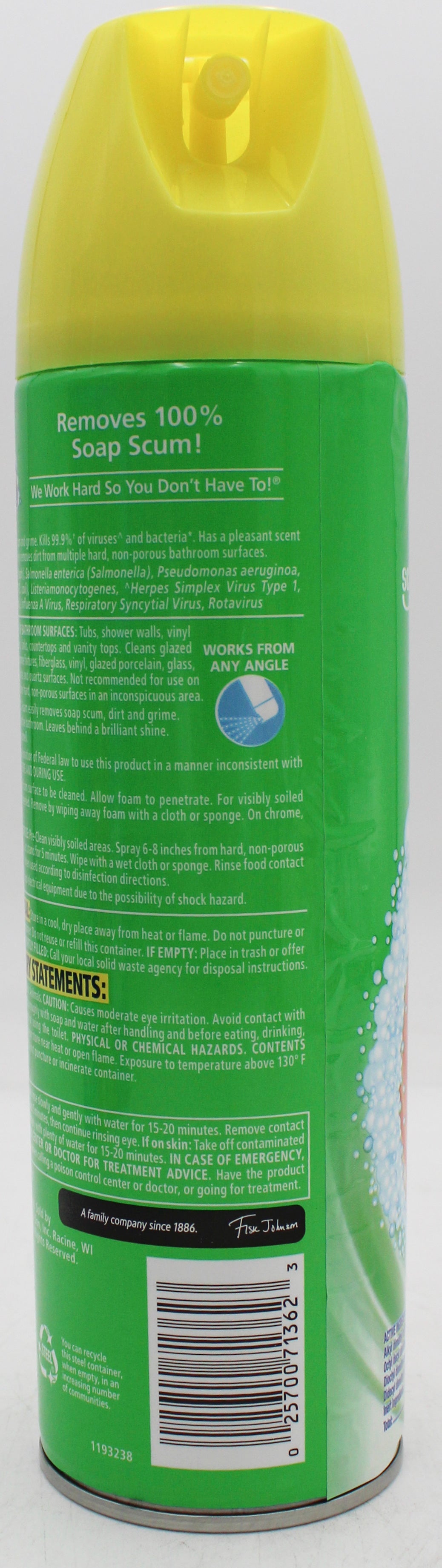 SP SCRUBBING BUBBLES BATHROOM CLEANER AEROSOL 20oz CITRUS