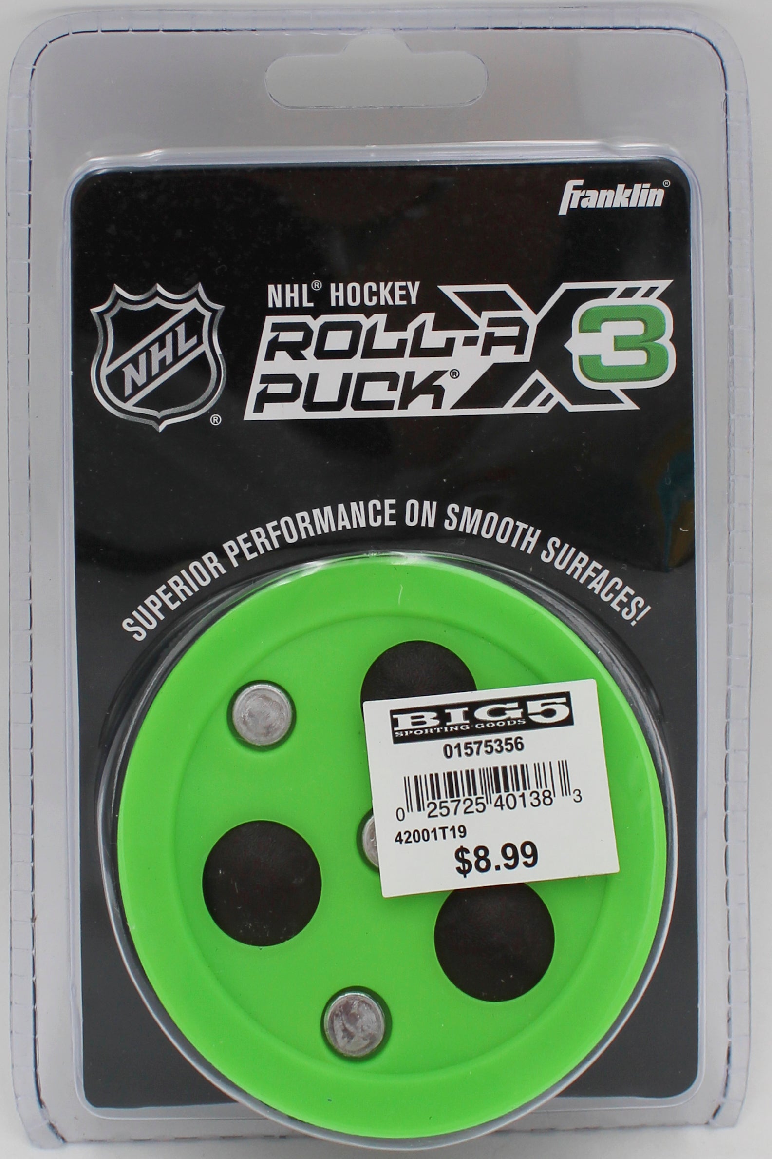 FRANKLIN NHL ROLL-A-PUCK  X3.