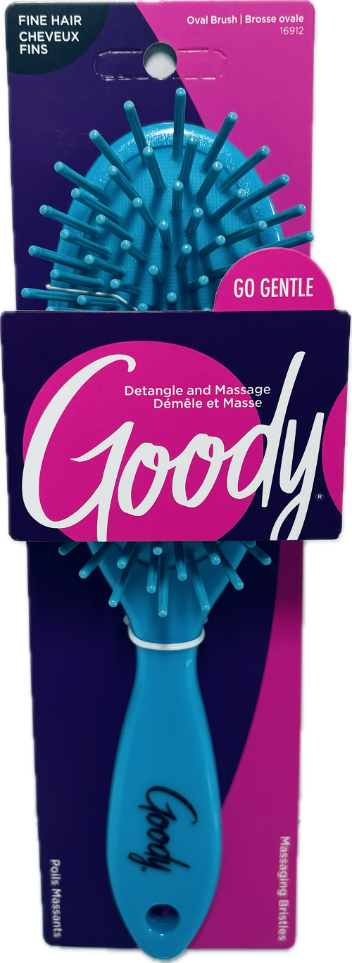 GOODY GO GENTLE SPA THERAPY MASSAGING BRISTLES OVAL BRUSH AQUA NI