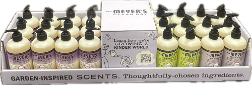 MRS MEYERS ASSORTED HAND SOAP DISPLAY