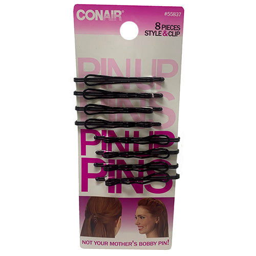 SP PIN UP HAIR PIN 8CT-STYLE & CLIP NI