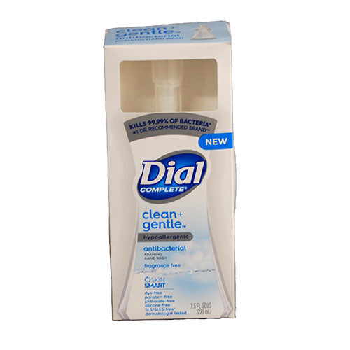 DIAL CLEAN+GENTLE ANTIBACTERIAL FOAMING HAND WASH 7.5OZ-FRAG FREE